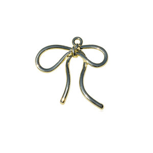 Pendentif nœud géométrique irrégulier en alliage de zinc plaqué or et argent, pour chaîne de téléphone DIY et breloque de sac, Été 2024, Origine Jinhua - Product Image 5
