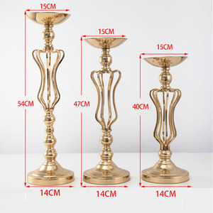 Base de Flores con Marco de Metal Dorado, Centro de Mesa Decorativo Alto y Retorcido para Bodas, Soporte para Flores para Decoración de Lugares de Boda - Product Image 5