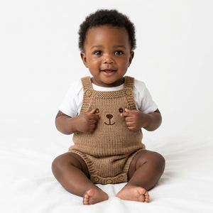 Mono de bebé para niño, de algodón orgánico certificado GOTS, ropa de bebé de algodón orgánico de color liso, monos de algodón para bebé. - Product Image 1