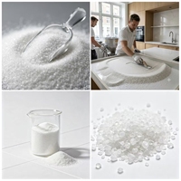 Sable de quartz pour la fabrication du verre, faible teneur en impuretés, sable de quartz blanc de haute pureté, matière première pour la production de verre, taille de particules uniforme