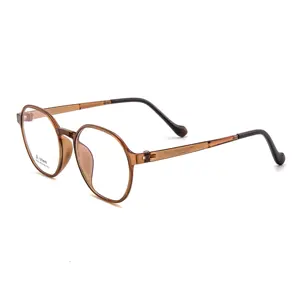 Marcos De gafas ópticas Unisex De alta calidad, combinaciones De acetato y Metal De tortoishell, gafas De sol