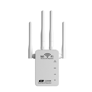 1200Mbps 4-Antenna Wi-Fi genişletici ev ve dış mekan kullanımı için 5G ve <span class=keywords><strong>2</strong></span>.4G frekansları ROHS & WEP sertifikalı LAN arayüzünü destekler - Product Image 3