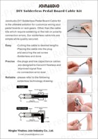 Câble d'alimentation silencieux pour guitare électrique, 6.35mm, 2 broches, mini Mono/TS, connecteurs avec câble