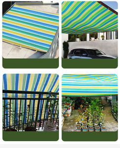 Voile d'ombrage tissée en PEHD stabilisée aux UV, épaisseur 55 g/m², pour usage extérieur (balcon, jardin, patio), forme rectangulaire, tissage vert, marque Weave - Product Image 6