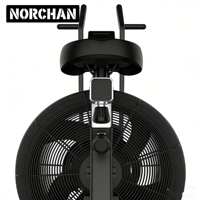 Bicicleta de Aire Profesional Comercial Norchan con Resistencia al Viento para Entrenamiento HIIT y Hyrox, Equipo de Gimnasio Unisex, Capacidad de 149.7 kg