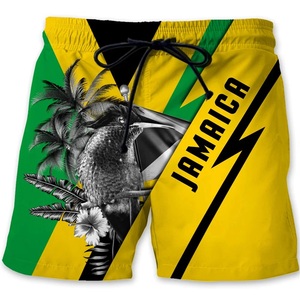 Jamaica Sư Tử Biểu Tượng Đồ Họa Quần Short Bãi Biển Cho Nam Giới 3D In Jamaica Cờ Mô Hình Hawaii Quần Short Băng Mùa Hè Mens Bơi Thân - Product Image 6