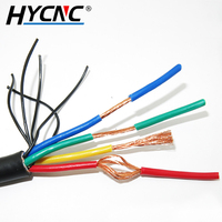 HYCNC Abgeschirmtes Flexibles Kupferkabel 3/4/5/6 Adern PVC-Isoliertes Steuerkabel für Holzbearbeitungs-CNC-Maschinen Ersatzteile
