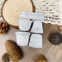 Matrice de découpe en métal pour pots de fleurs, pour albums photo DIY, boîtes cadeaux, cartes en papier, cartes de vœux et scrapbooking