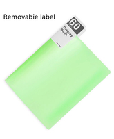 Carnet de données transparent A5 en PP pour macarons, 40 pochettes, couleur personnalisable, logo gaufré, taille personnalisable pour cadeaux et artisanat