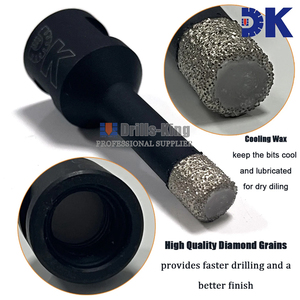 ดอกสว่าน 6 มม. Drills-King Oem <span class=keywords><strong>M14</strong></span> 5/8-11 6 มม.-130 มม. สำหรับกระเบื้อง หินแกรนิต หินอ่อน เซรามิก คอนกรีต ชุดดอกสว่านเพชรสำหรับใช้กับเครื่องเจียร - Product Image 4