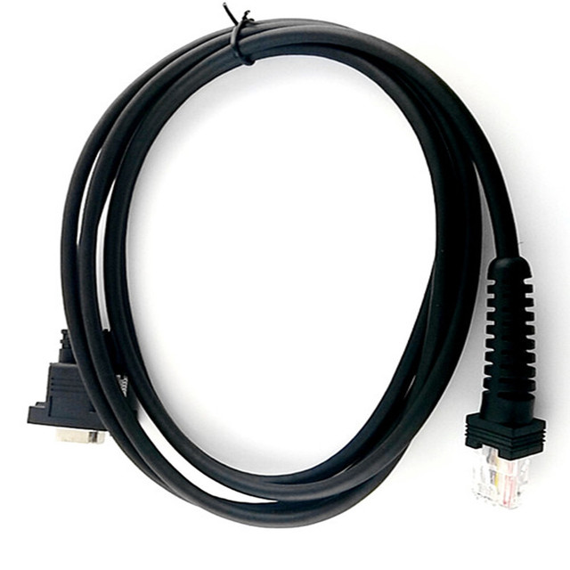 2M Datalogic Barcode Scanner Cable RS232 9PIN Female RJ50 10P10C Pure Copper Material PVC for Datalogic 7000 1100i 800i Printers