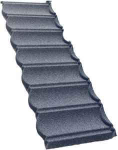 Azulejo romano moderno, azulejo de techo de metal recubierto de <span class=keywords><strong>pizarra</strong></span> de color, techo refractario impermeable duradero para apartamentos, casas, escuelas - Product Image 1