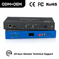 Pro Zero-Latency 4K60 HDMI Over Ethernet KVM Extender 120m Tanpa Kehilangan Kualitas Visual SFP/RJ45 dengan PoE untuk Video Wall