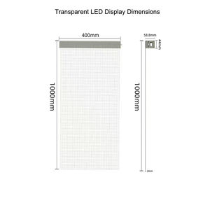Écrans LED flexibles (P10P8P6P5P4) Écrans LED transparents flexibles à économie d'énergie pour vitres, aéroports et centres commerciaux - Product Image 4