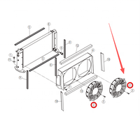 Ventilateur complet 60C9289 pour chargeuse sur pneus Liugong, pièces de rechange moteur pour engins de construction, vente en gros Guangxi Ardon Machinery