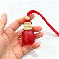 Flacon diffuseur de parfum pour voiture 10 ml en verre vide avec bouchon à vis en bois – Bouteille de parfum d'ambiance pour voiture