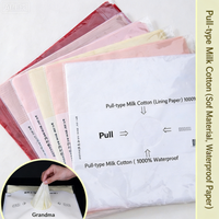 Kertas Pembungkus Bunga Ekstraktif Milk Cotton Tahan Air untuk Buket, Kertas Alas untuk Hari Valentine 30*30cm*40Zhang Cina