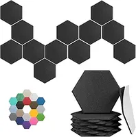 Panneau de tableau d'affichage hexagonal en polyester WOXIN pour décoration murale, avec un ensemble multi-pièces pour le bureau et la maison