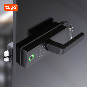 Serratura Intelligente per Porta in Vetro Tuya con Accesso Tramite Impronta Digitale e Carta, Serratura Digitale Automatica per Porte in Vetro - Product Image 3