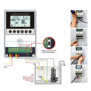 Hộp Bảng Điều Khiển Máy Bơm Nước Đơn Điện Tử Tự Động Màn Hình <span class=keywords><strong>LCD</strong></span> 1 Pha 3kw Có Bộ Hẹn Giờ - Product Image 1