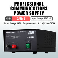 QJE Stable 303W Communication Simple 13.8V 20-22A Alimentation à découpage QJ1865 pour Ham Radio & Telecom Devices 90% Efficacité