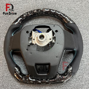 Volante de Fibra de Carbono Forjado con Lámina Dorada para Toyota Landcruiser LC200 LC300 Hilux Prado 120 150, Accesorio Premium - Product Image 4