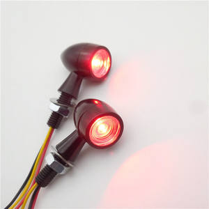 Luces para Motocicleta, Aptas para Harley, Modificación de Señales de Giro Todoterreno, Mini Señal de Giro LED, Señal de Giro LED de Doble Color - Product Image 4