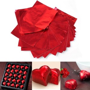 100pcs dùng một lần màu vàng sô cô la kẹo bao bì cấp thực phẩm nhiều lớp nhôm lá mỏng tấm kim loại lá Loại sản phẩm - Product Image 4