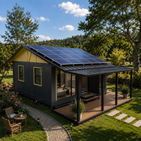 Maison conteneur de luxe de 20 pieds, 3 chambres, modulaire, préfabriquée, extensible, avec panneaux solaires, villa préfabriquée