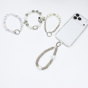 Pendentif pour téléphone Porte-clés en cristal Longe de poignet pour téléphone portable Corde anti-perte pour téléphone portable - Product Image 2