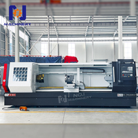 Tour horizontal CNC CK6180 GSK robuste à banc plat, déplacement de l'axe X de 340 mm, déplacement de l'axe Z de 3000 mm, positionnement de 0,001 mm