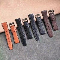 Jettda hybride bracelet de montre en cuir étanche bande couture Silicone 20mm 22mm bracelet de montre intelligente pour Xiao Mi Garmin Samsung