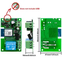 Módulo de Relé de Pulso Remoto RF433 para Puerta de Garaje Inteligente WIFI Tuya de 4 Canales, Interruptor de Motor de Acceso Eléctrico AC/DC 7-32V/85-250V