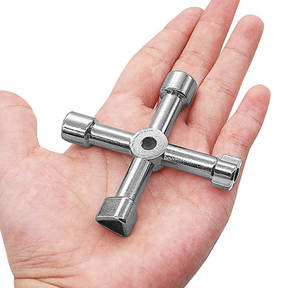 Clé triangulaire universelle multifonctionnelle à 4 voies Clé <span class=keywords><strong>de</strong></span> <span class=keywords><strong>plombier</strong></span> Clé <span class=keywords><strong>de</strong></span> <span class=keywords><strong>plombier</strong></span> triangulaire - Product Image 2