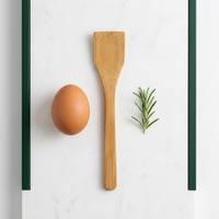 Mini spatule en bambou premium 13,5 cm, petite spatule en bois pour condiments et épices, pelle pour enfants, mini spatule