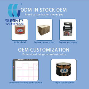 2,5 cm 5 m Kinesiologie-Tape Mehrfarbig Wasserfestes Elastisches Klebeband aus Baumwolle Kniebandage Sport - Product Image 5