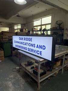 3*2FT/91.5*61cm Double Sided <b>Silver</b> Aluminum High Brightness Rectangle LED <b>Light</b> Box for Business Outdoor Advertising Signage - Product Image 3