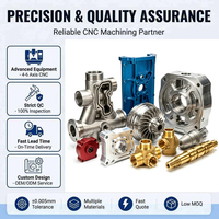 CNC de haute précision pour l'usinage de pièces en acier inoxydable et en aluminium avec traitement de surface par anodisation