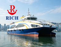 Nouveau Catamaran de Passagers à Grande Vitesse en Alliage d'Aluminium Personnalisé de 29,5 m avec 188 Places, Bateau de Croisière Complet