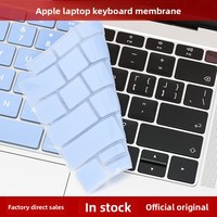 Film de protection pour clavier d'ordinateur portable en silicone anti-poussière et imperméable pour MacBook Air Pro 11 12 13 14 15 16 pouces