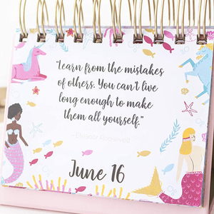 Custom Small Size Spiral Binding Daily Inspirational Quotes Desk Tent <strong>Calendars</strong> <strong>Perpetual</strong> <strong>Calendar</strong> - Product Image 5