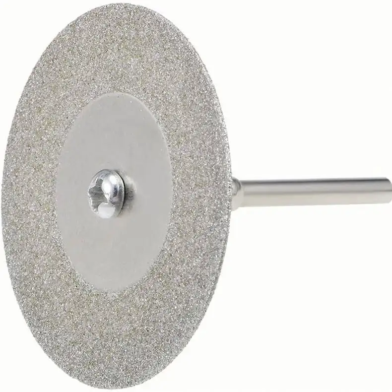 Mini conjunto de disco de corte de diamante, disco abrasivo para cortar dremel, lâmina de serra, rodas de moagem com ferramentas de mandrel com 10 peças