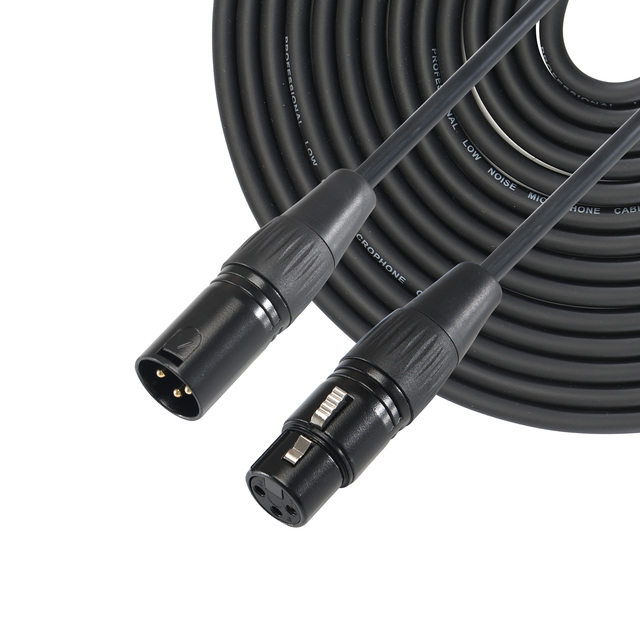 Low Noise Braid Shield 3 Pin Xlr Male to Female DMX Microphone Cable 5mts for Amplifier Stage Light Music Studio