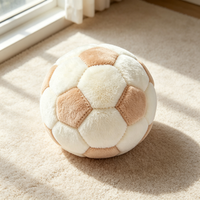 Jouet pour animaux de compagnie en peluche personnalisé OEM ODM, jouet à mâcher pour petits animaux, balle de jeu en tissu doux qui couine, cadeau de fête, approvisionnement en gros