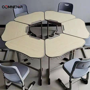 Schulmöbel Kollaborations-Schreibtisch und Stuhl Klassenzimmer-Tisch Klappbarer Schüler-Schreibtisch Mobiler Klapp-Tisch für Erwachsene - Product Image 6