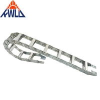 Chaîne porte-câbles métallique de type TL, pont de protection fermé pour tuyaux et câbles, personnalisé pour les grandes machines industrielles