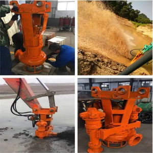 <strong>Sand</strong> Mining River <strong>Sand</strong> Gravel Pontoon <strong>Barge</strong> Submersible Excavator Sludge Pump - Product Image 4