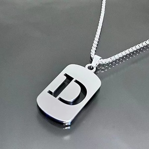 INS Hot A-Z Selling English Letter American-Style Necklace for Students Non-Fading Steel Necklace - Product Image 4