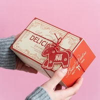 Caja de Embalaje Ecológica Personalizada para Panadería, Caja de Papel con Laminado Mate para Pasteles, Galletas, Macarons, Sushi, Regalos