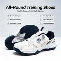 Chaussures de sport unisexes à double rangée de boutons rotatifs pour étudiants, adolescents et adultes - Course à pied, tennis de table, entraînement de tennis